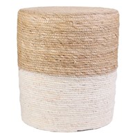 Pufa TABU naturalne plecione siedzisko