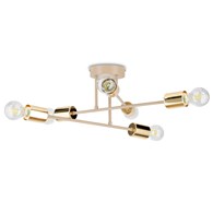 Lampa Sufitowa Robi Beżowa 6xE27 50 cm