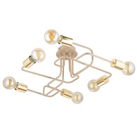 Lampa Sufitowa Onyx Beżowa 6xE27 63x53 cm