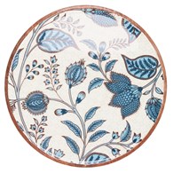 Dekoracyjny talerz mango z niebieskim motywem 30 cm wzór 2