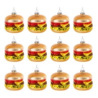 Bombki choinkowe hamburger 12szt