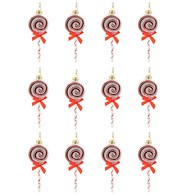 Bombki choinkowe Lizak 12szt szklane