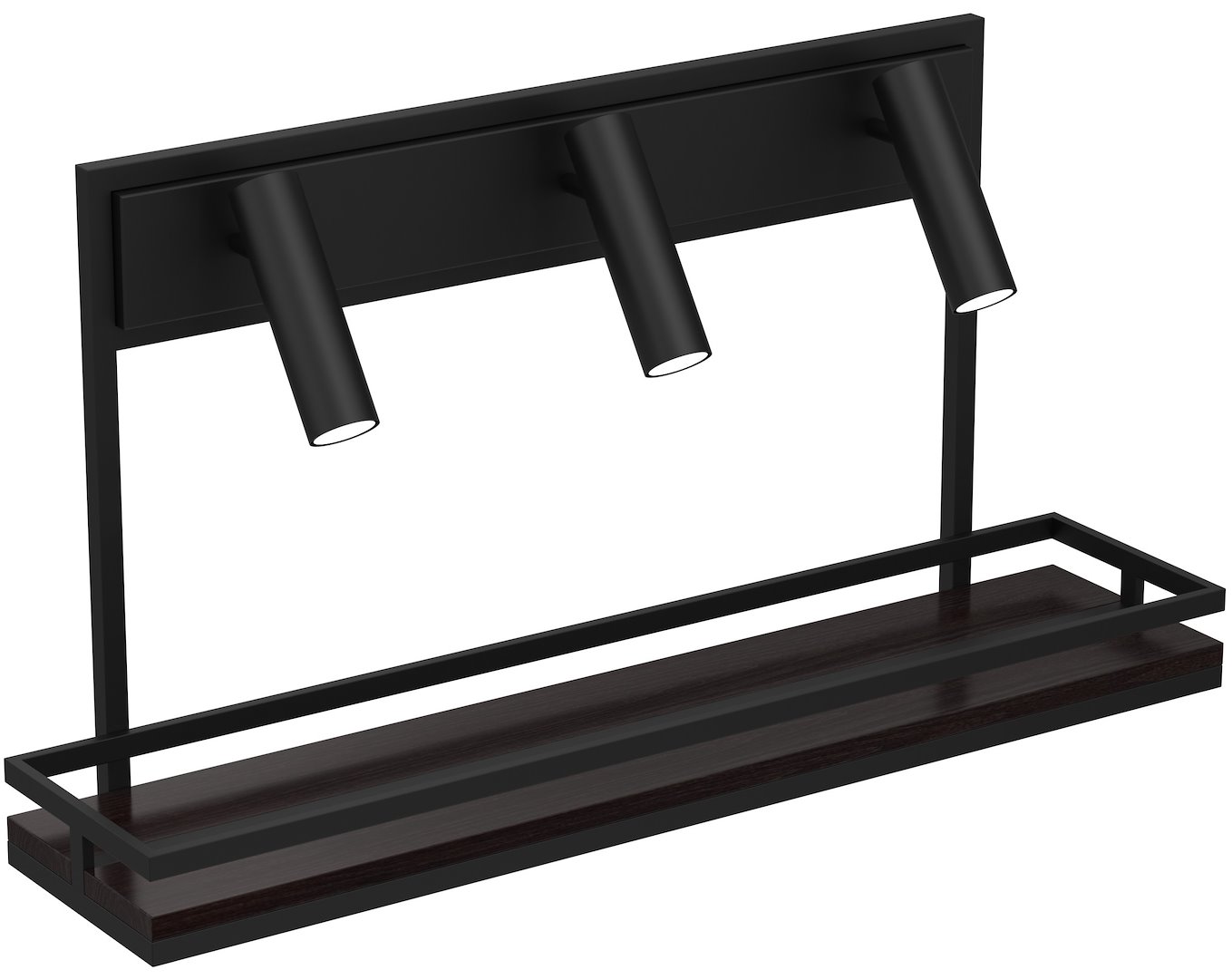 Kinkiet z Półkami SHELF Czarny 3xGU10
