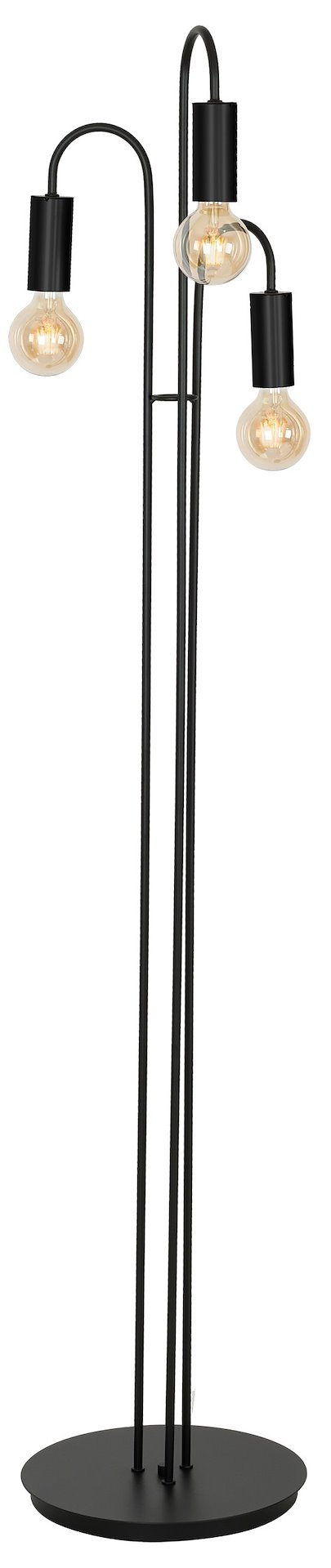 Lampa Podłogowa LOPPE Czarny 3xE27 163cm