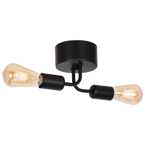 Lampa Sufitowa BRENDA Czarny 2xE27