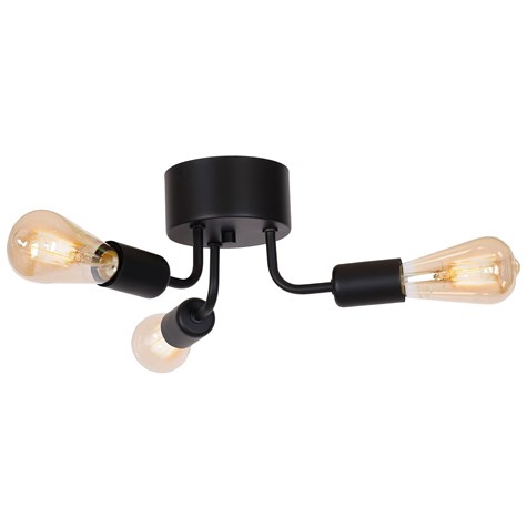 Lampa Sufitowa BRENDA Czarny 3xE27