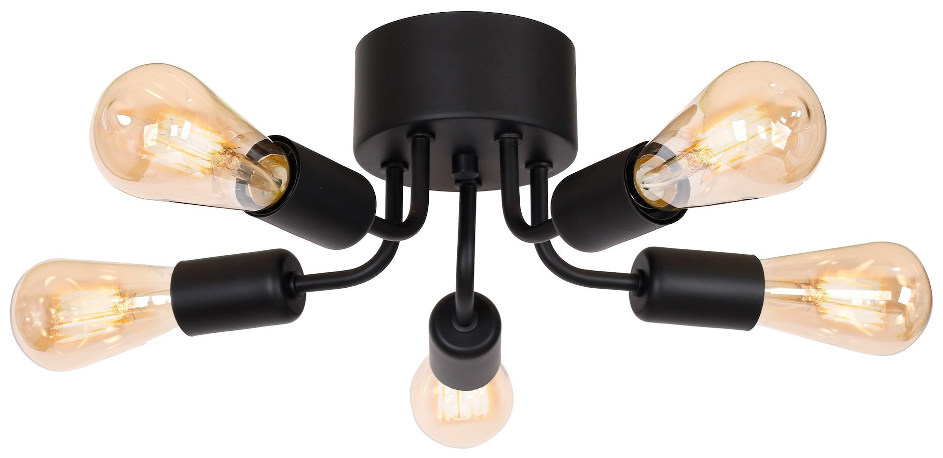 Lampa Sufitowa BRENDA Czarny 5xE27