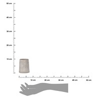 Kubek na szczoteczki Villena Wykonany z cementu, pojemnik na szczoteczki do zębów, prosty, minimalistyczny design