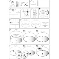 Lampa sufitowa VIVIANE plafon szary