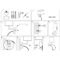 Kinkiet z włącznikiem HOTEL ecru flex LED