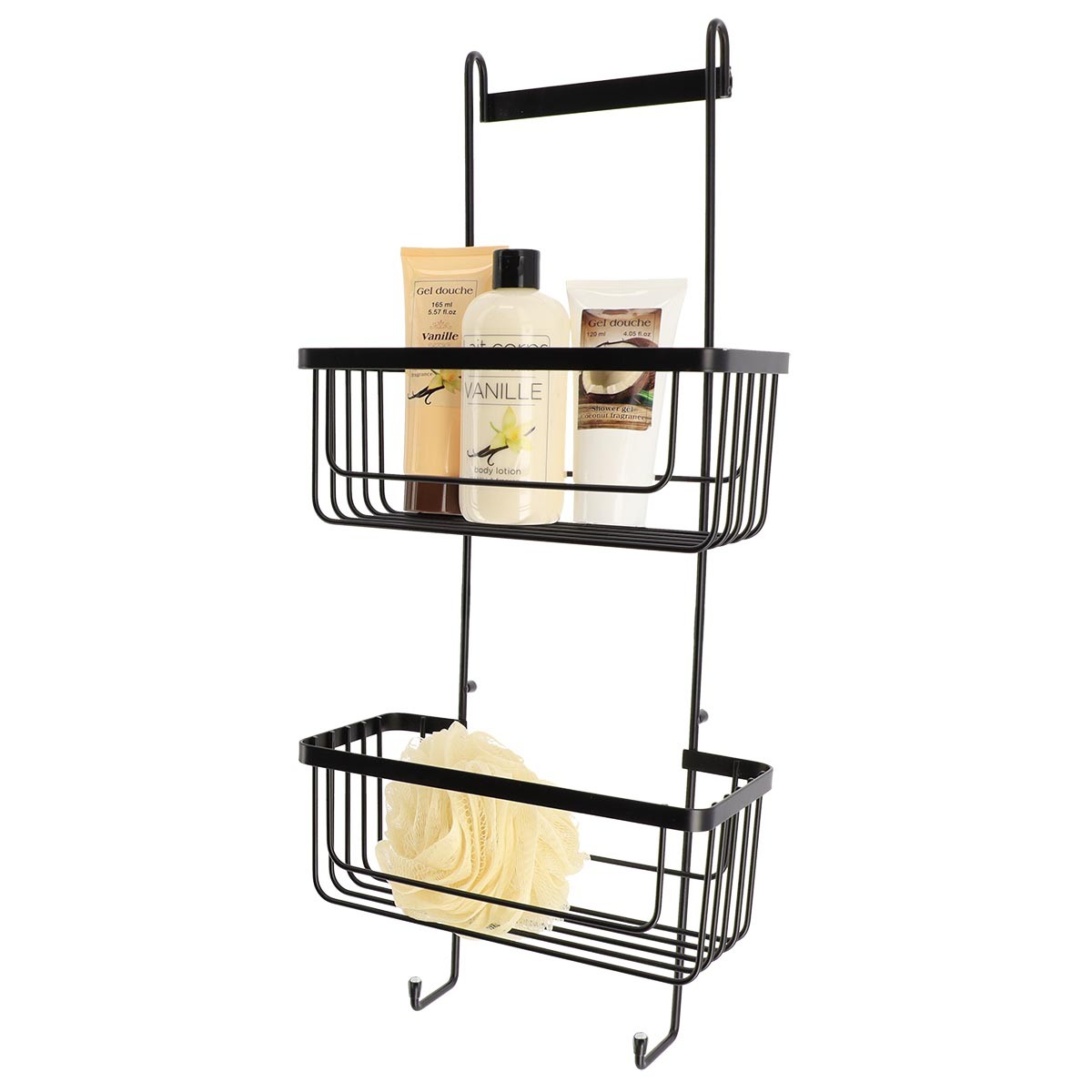 Półka łazienkowa na kabinę Ester Black