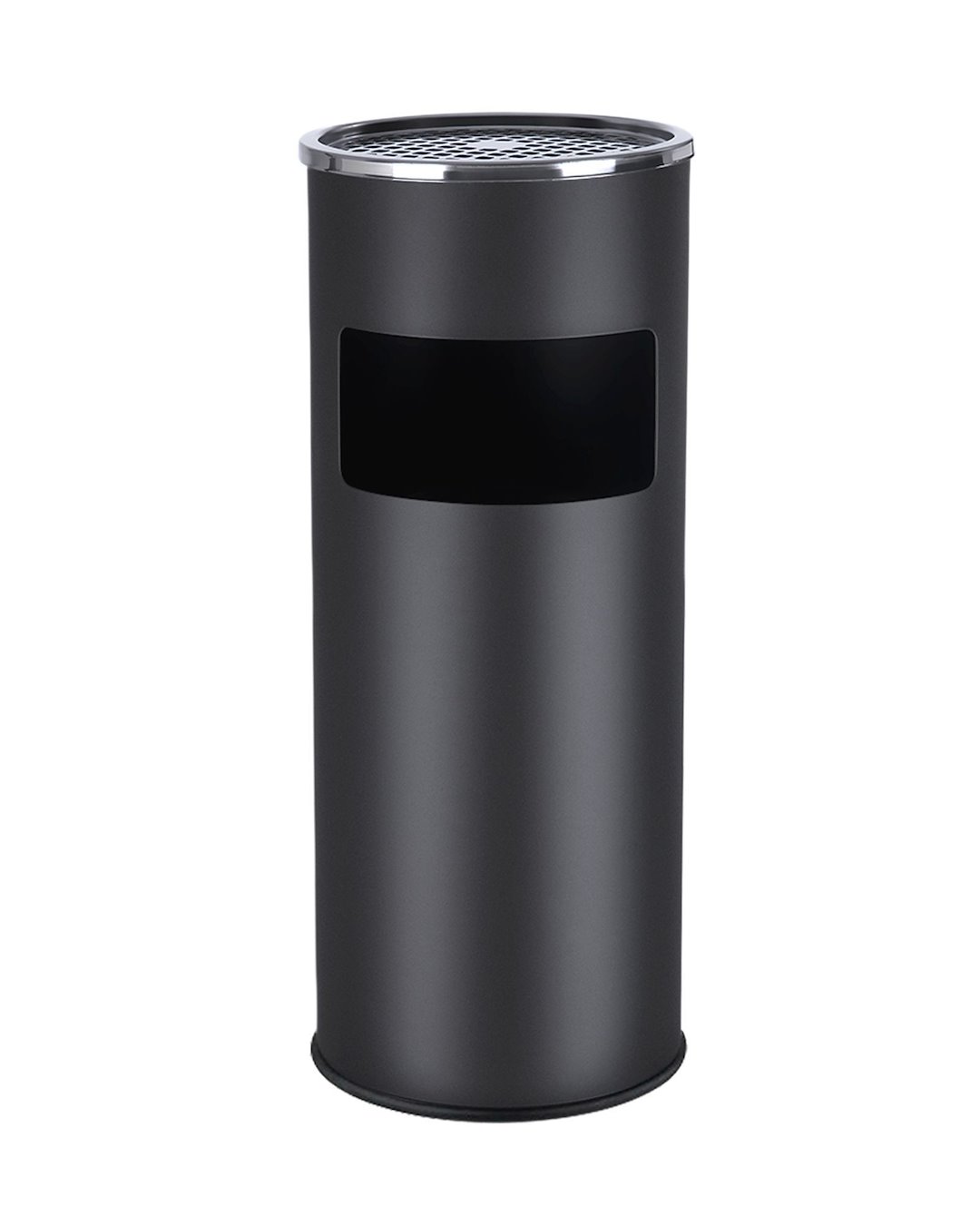 Kosz na śmieci z popielniczką 60,5 cm czarny