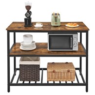 Stolik pomocniczy kuchenny LOFT dużyWykonany z metalu i solidnej płyty MDF, praktyczny i wytrzymały stół kuchenny pomocniczy w stylu rustykalnym oraz LOFT