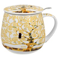 Kubek z zaparzaczem Klimt Ecru Tree Of Life 430 ml