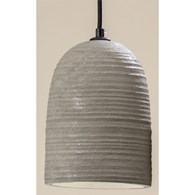 Lampa wisząca wykonana z cementu, szara średnica 15 cm, gwint E27, moc żarówki 40W