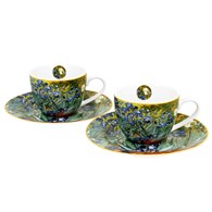 Zestaw 2 filiżanek espresso 90 ml Van Gogh Irises