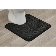 Dywanik pod WC 45x50 cm Stones Czarny