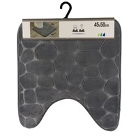 Dywanik pod WC 45x50 cm Stones Grafitowy