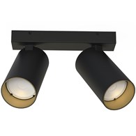 Lampa sufitowa MONO czarna/zota 2xGU10
