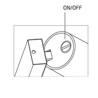 Kinkiet z włącznikiem MONO Biały/zoty GU10