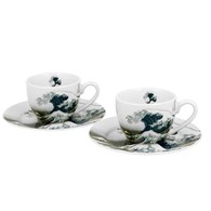 Zestaw 2 filiżanek espresso 90 ml Hokusai The Great Wave