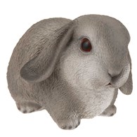 Figurka ogrodowa królik szary 16 cm
