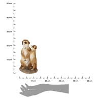 Figurka ogrodowa Surykatka z dzieckiem 24 cm