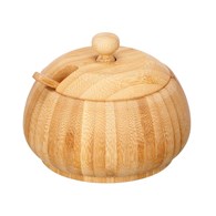 Cukierniczka bambusowa z pokrywką i łyże