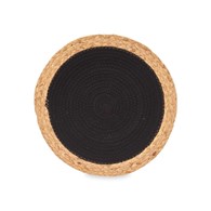 Okrągła podkładka jutowa 35 cm – czarna