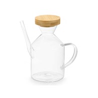 Karafka na oliwę z bambusową pokrywką 60