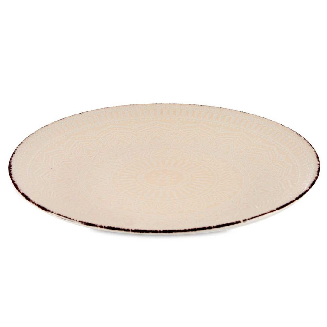 Talerz obiadowy 27 cm MANDALA beżowy