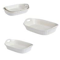 Zestaw 2 prostokątnych naczyń do zapiekania górna rączka