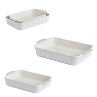 Zestaw 2 prostokątnych naczyń do zapiekania cała rączka