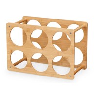 Stojak bambusowy na wino na 6 butelek