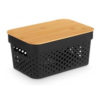 Kosz do przechowywania 12 cm czarny