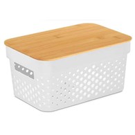 Kosz do przechowywania 12 cm biały