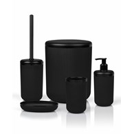Zestaw łazienkowy LINEA 5 el czarny