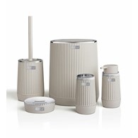 Zestaw łazienkowy 5 el NIDA beż chrom