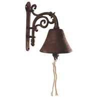 Ozdobny żeliwny dzwonek do drzwi Dekoracyjny, masywny dzwon, wykonany z żeliwa o wymiarach: 19,8x19x11 cm