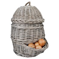 Kosz wiklinowy na cebulę z pokrywką h34,5 cm