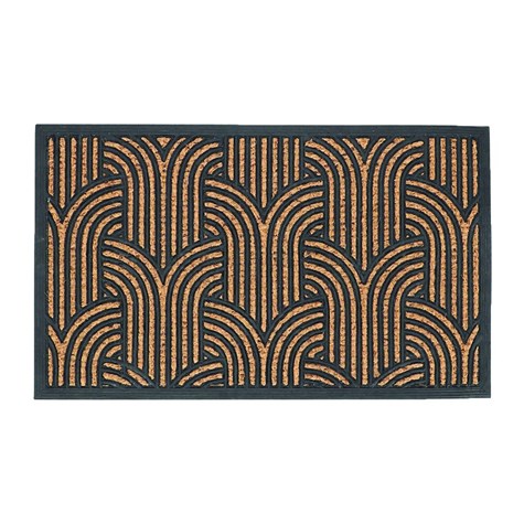 Wycieraczka z włókna kokosowego Art deco 75,5x45,5 cm