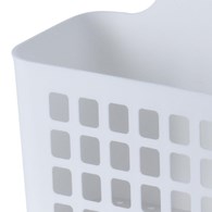 Kosz z półką zawieszany na szafkę biały Praktyczny organizer do zawieszenia na drzwi lub szafkę, wisząca półka do łazienki lub kuchni na akcesoria do mycia czy przybory do sprzątania