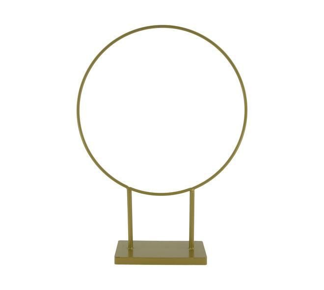 Stojak florystyczny metalowy 28 cm złoty
