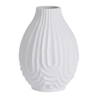 Wazon porcelanowy biały 14x10 cm Dekoracyjny wazon wykonany z porcelany w kolorze białym, sprawdzi się nie tylko jako wazon na cięte kwiaty ale również na susze czy ozdobne trawy