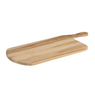 Deska podłużna drewno teak 45x19 cm Deska do krojenia i serwowania, wykonana z drewna teakowego, wyposażona w wygodny uchwyt
