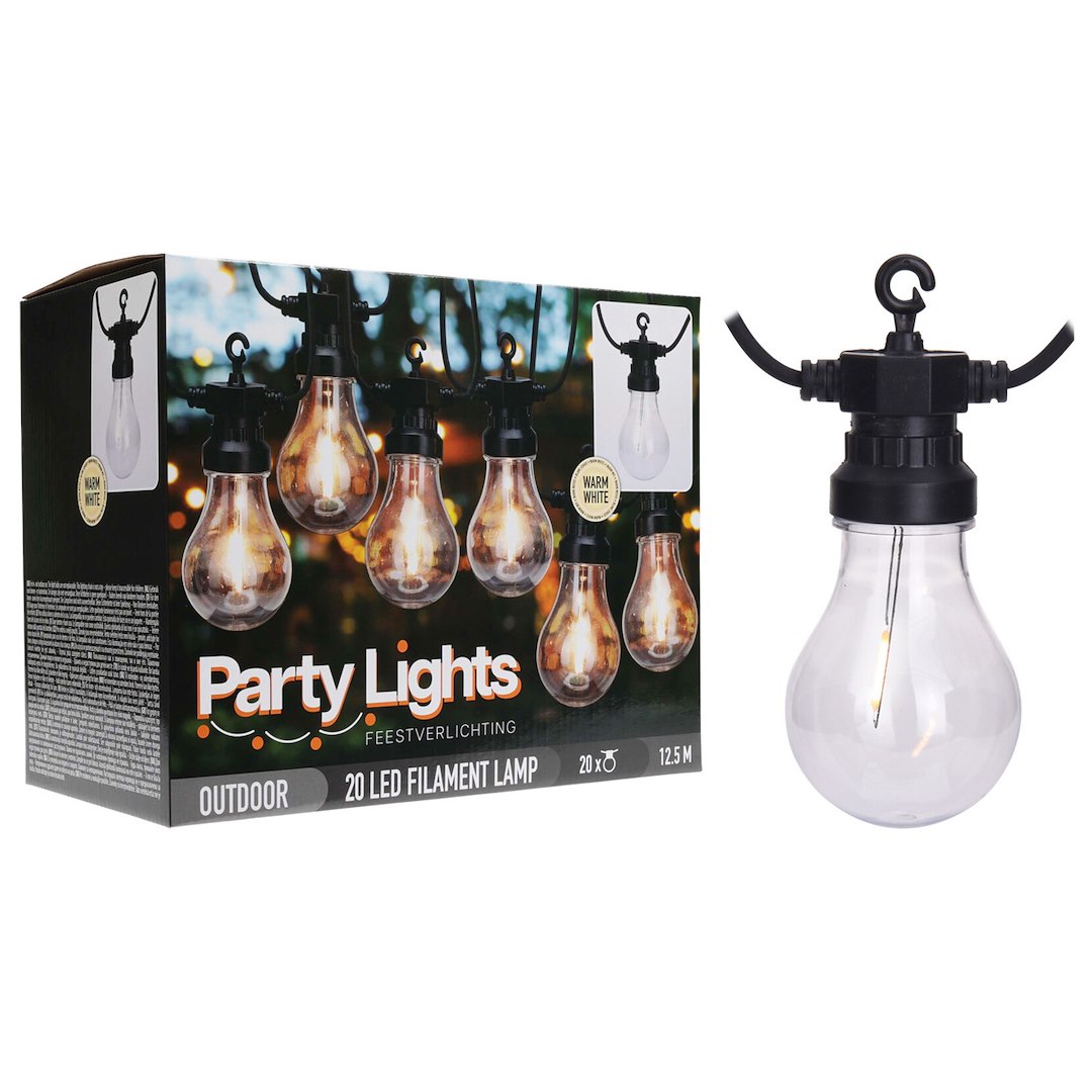 Lampki żarówki 20 Led Party 12,5 m