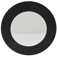 Lustro ścienne okrągłe czarne 30 cm