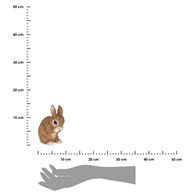Figurka ogrodowa królik 13 cm wzór 1