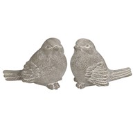 Zestaw dekoracyjnych ptaszków z cementu – 2 sztuki