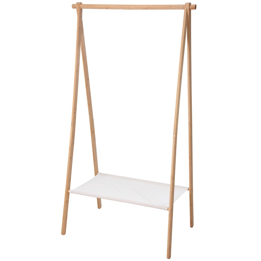 Wieszak na ubrania z Półką Scandi h155 x 86 cm